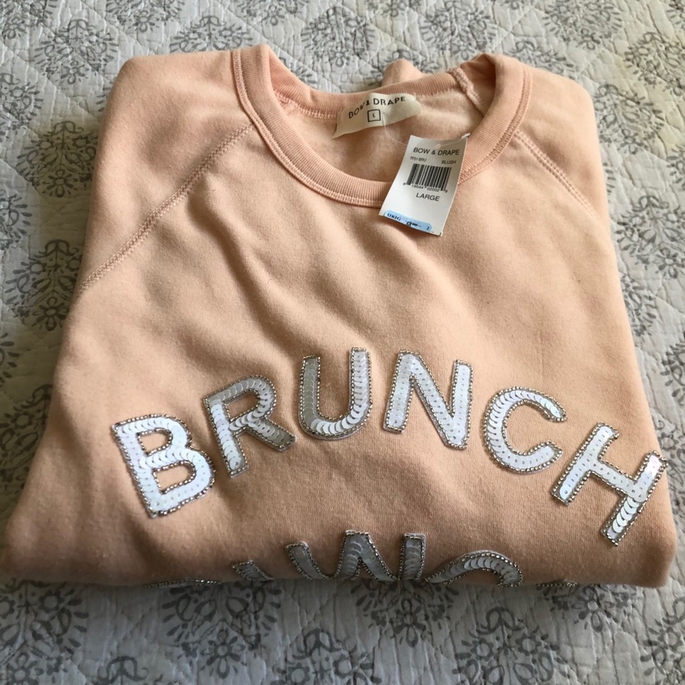 Bow & Drape Womens Brunch Bunch Sweatshirt blush - Picture 6 of 7